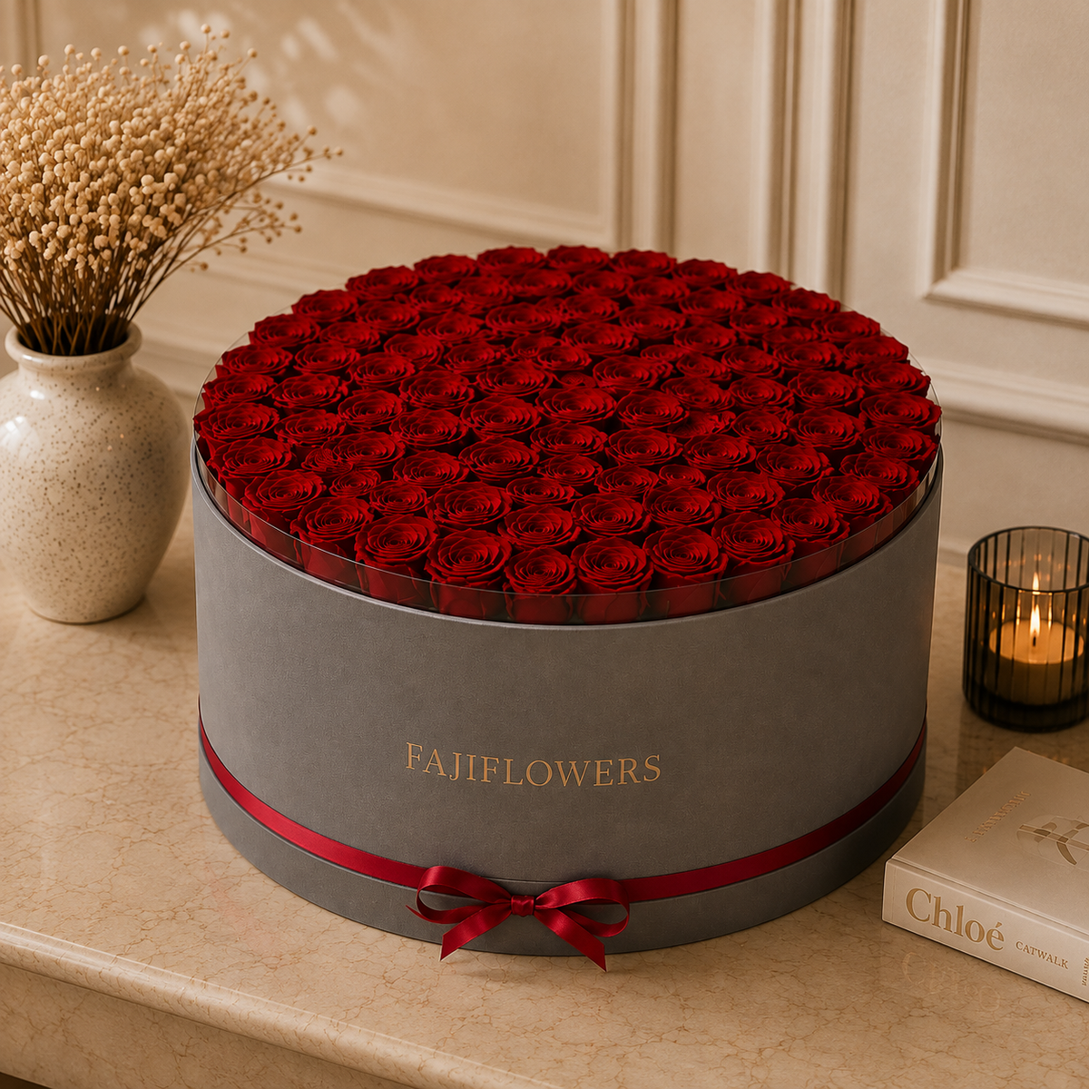 100 Roses with Personalised Initial(s)