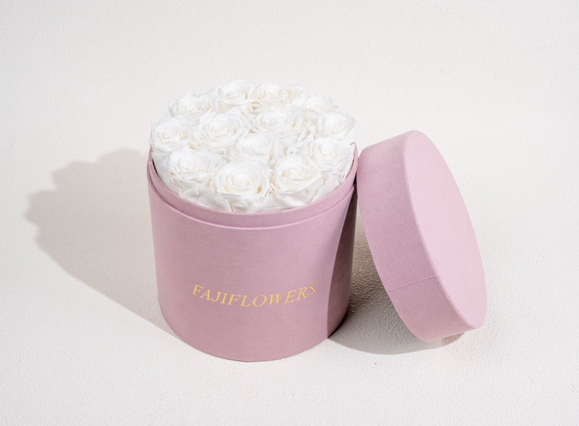 Pink 13 Flat Box Flowers