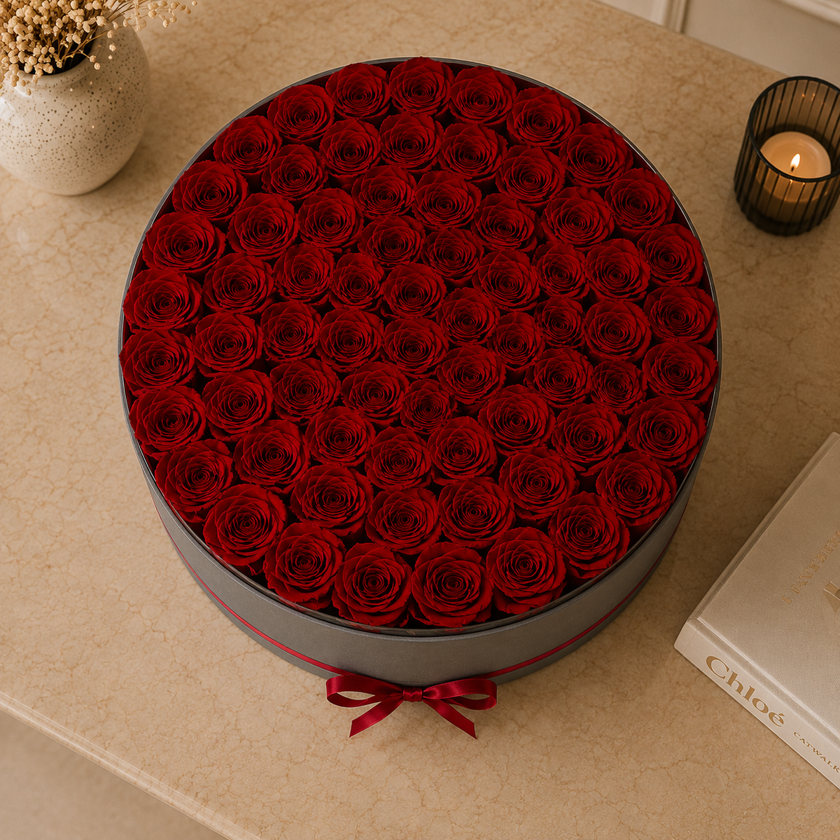 100 Roses with Personalised Initial(s)