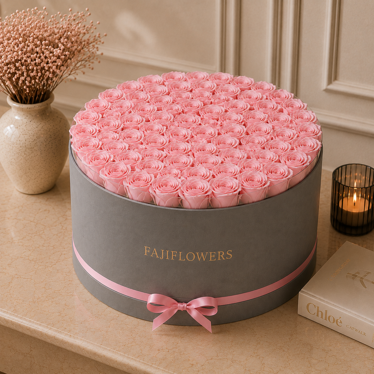 100 Roses with Personalised Initial(s)