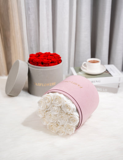 Pink 13 Flat Box Flowers